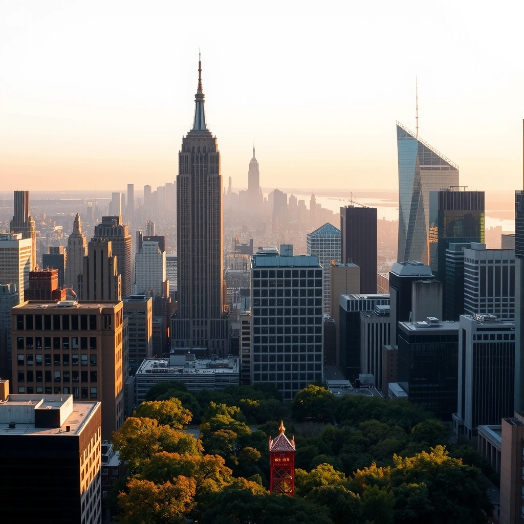 Нью-Йорк - Манхэттенский горизонт