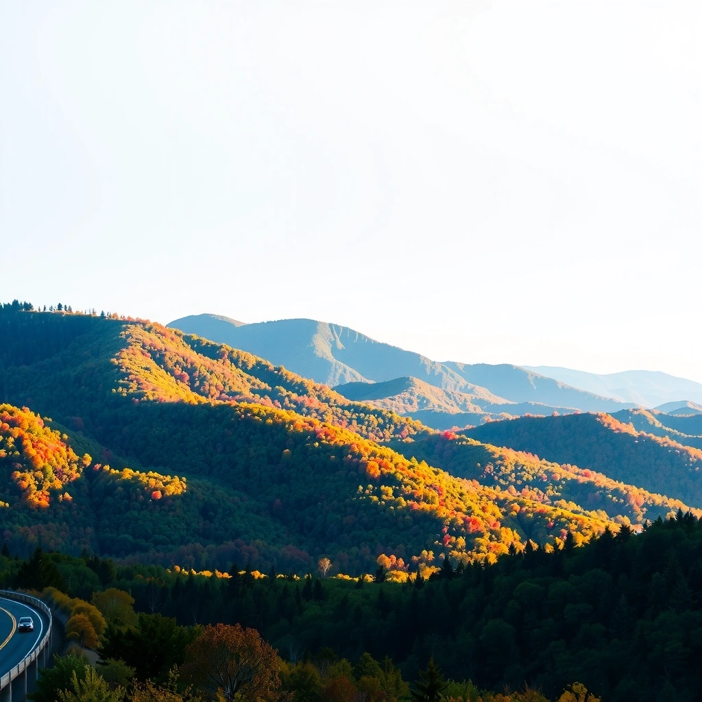Blue Ridge Parkway - горные пейзажи