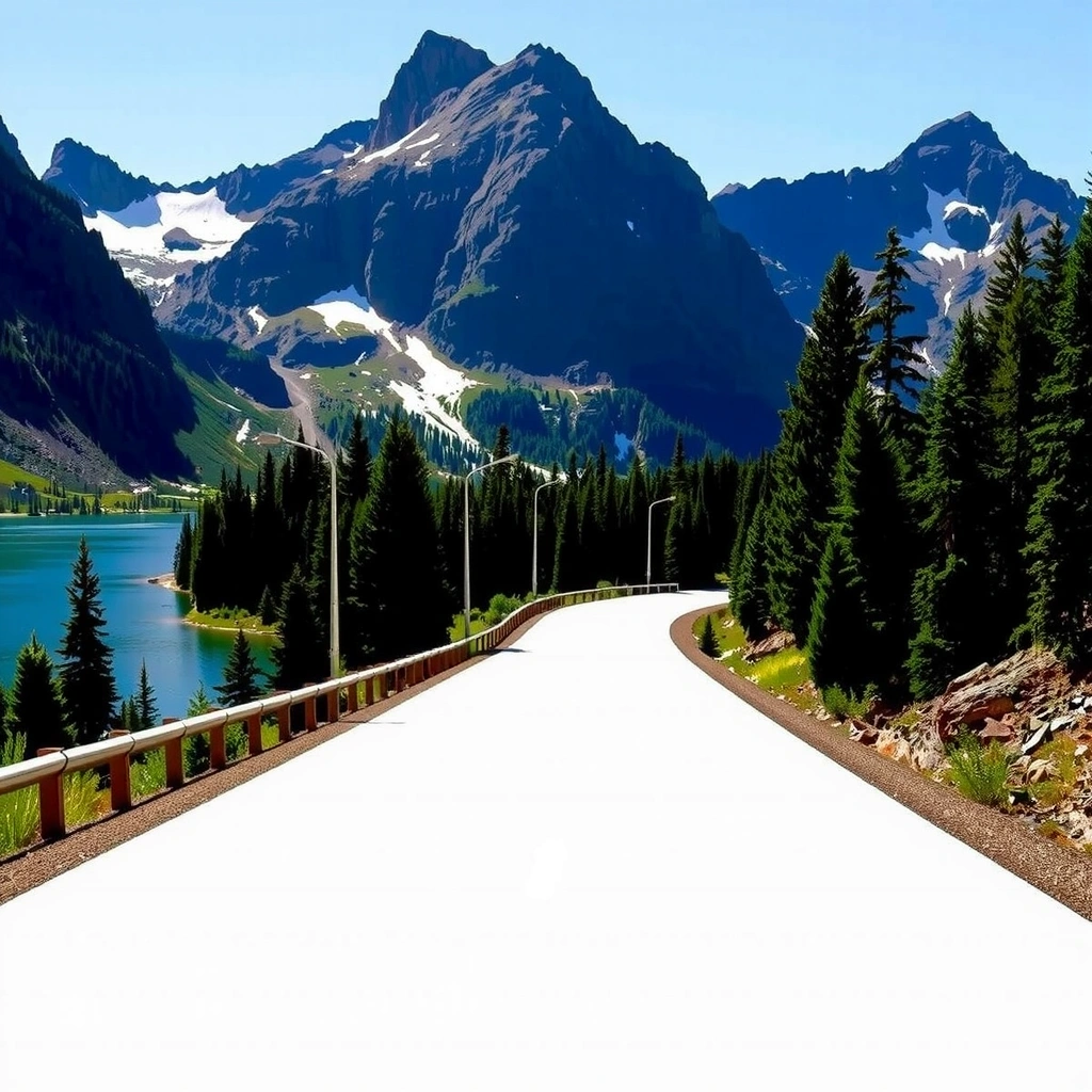 Going-to-the-Sun Road - через Скалистые горы